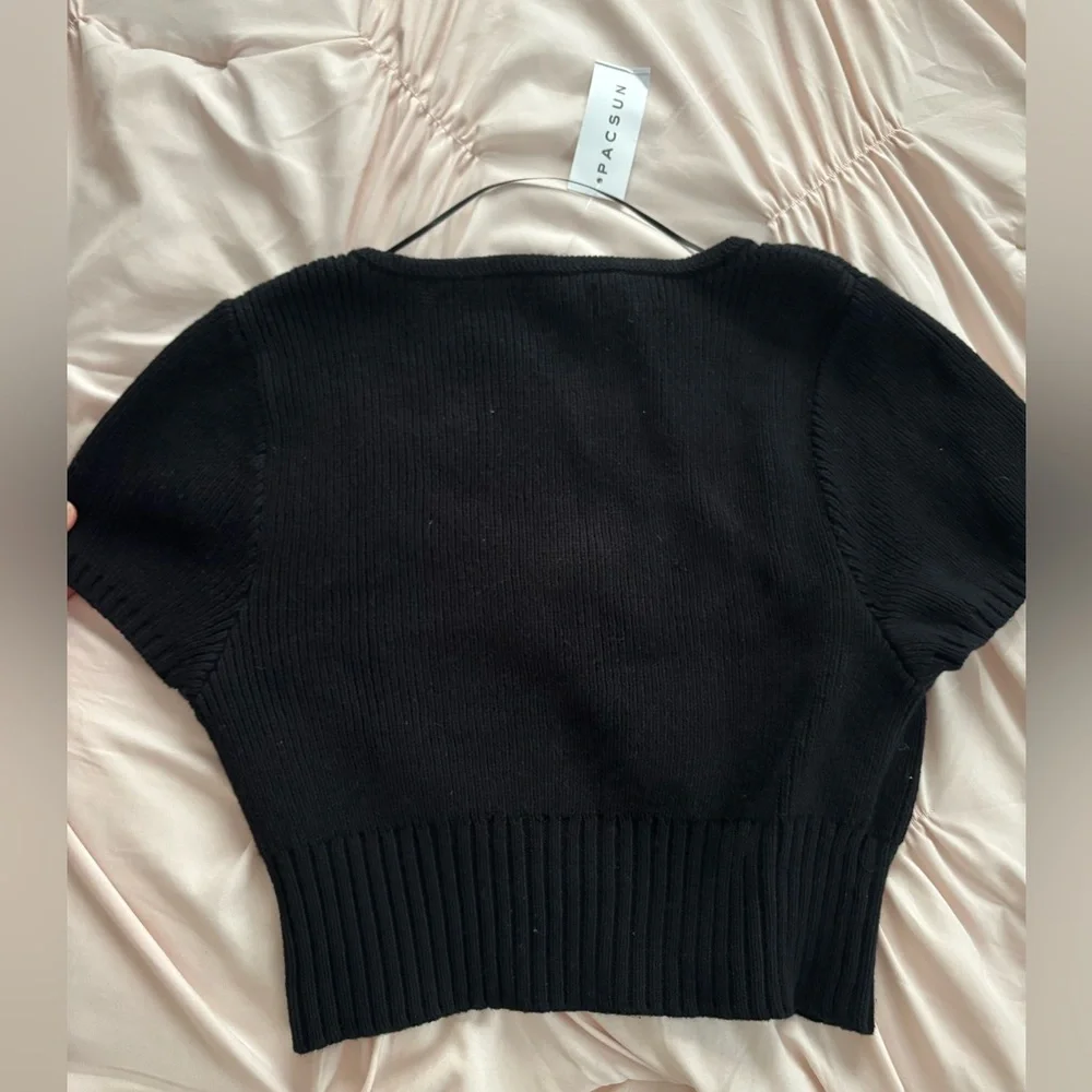 NWT PacSun Black Sweater Shirt - Picture 2 of 6